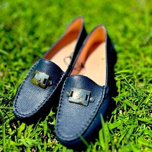 Kate Spade Navy Blue Carmen Loafers